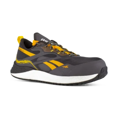 Pre-owned Reebok Work Men's Floatride Energy 3 Adventure Composite Toe Esd Athletic Work In Black And Orange