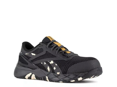 Reebok Work Nanoflex Tr Composite Toe Work Sneaker In Black