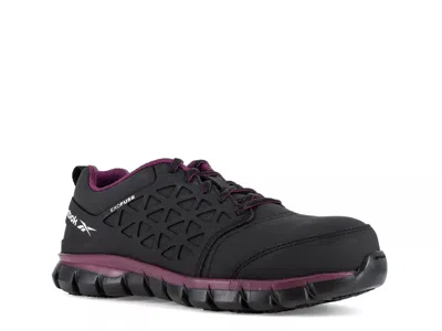 Reebok Work Sublite Cushion Composite Toe Work Sneaker In Black