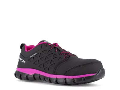 Reebok Work Sublite Cushion Composite Toe Work Sneaker In Black