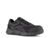 Reebok Work Wide Width Nanoflex Tr Composite Toe Work Sneaker In Black