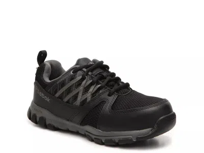 Reebok Work Wide Width Sublite Work Shoe In Black