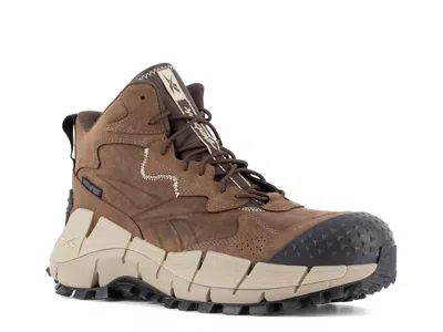 Reebok Work Wide Width Zig Kinetica Edge Ii Composite Toe Work Boot In Brown