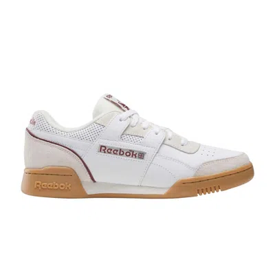 Pre-owned Reebok Workout Plus 'white Classic Burgundy' | Men's Size 6