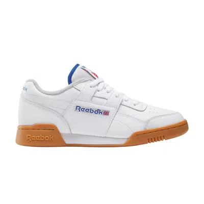 Pre-owned Reebok Workout Plus 'white/vector Blue/gum' | Men's Size 10.5