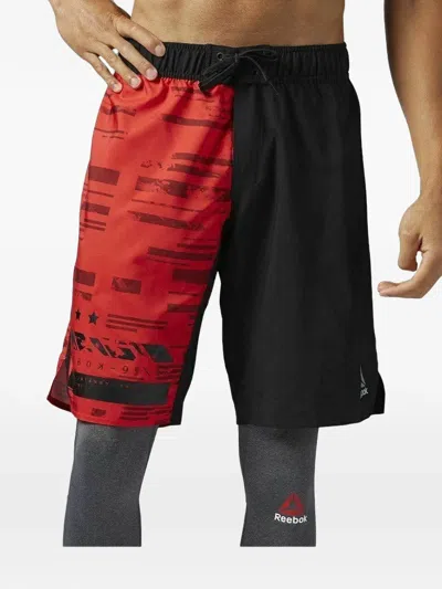 Reebok Workout Ready Graphic Board Shorts In Black