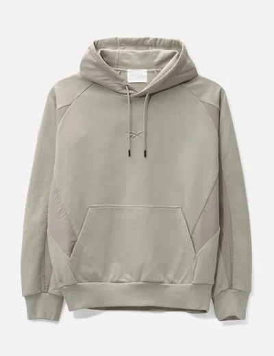 Reebok Woven Blocked Hoodie In Neutral
