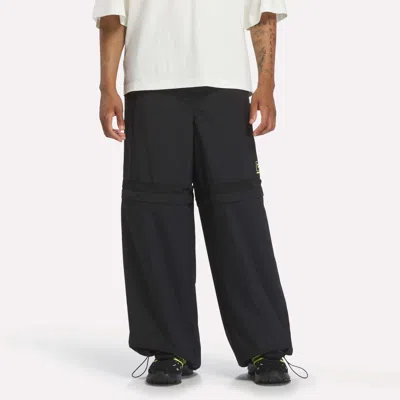 Reebok X A Herd Of Bison Transform Pants In Black/movement Purple/digital Lime
