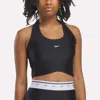 Reebok X Angel Reese Women's Halter Bra In Animal Print