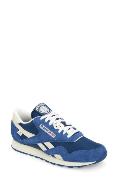 Reebok Classic Nylon Sneaker In Navy / White / Chalk