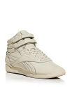 Reebok Freestyle Hi Sneaker In Bone/chalk