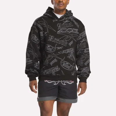 Reebok X Anuel Aa Graphic Hoodie In Black