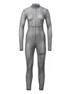 Reebok X Cardi B Abstract-print Jumpsuit In Gray