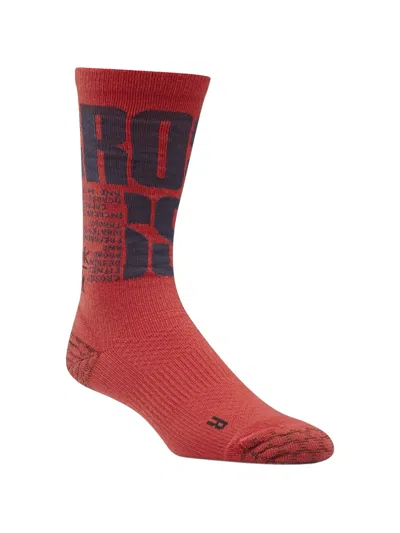 Reebok X Crossfit Crew Socks In Red