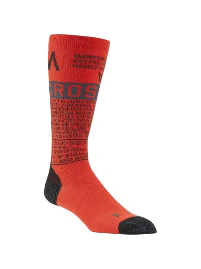 Reebok X Crossfit Crew Socks In Red