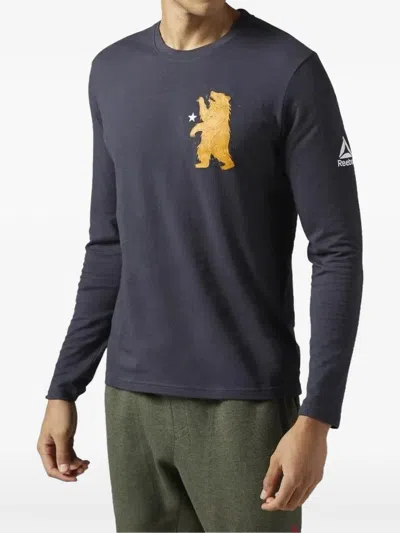 Reebok X Crossfit Elite Fitness Long-sleeve T-shirt In Blue