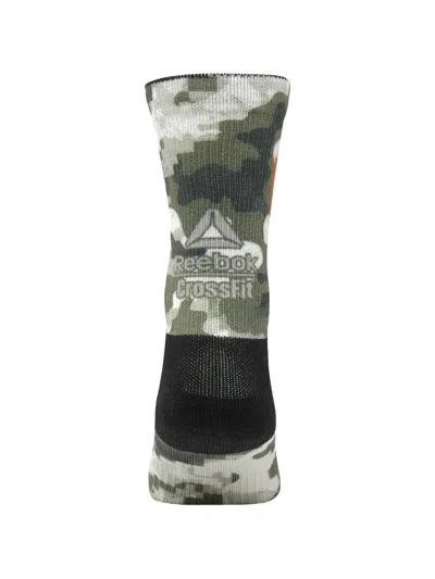 Reebok X Crossfit Printed Socks In Green