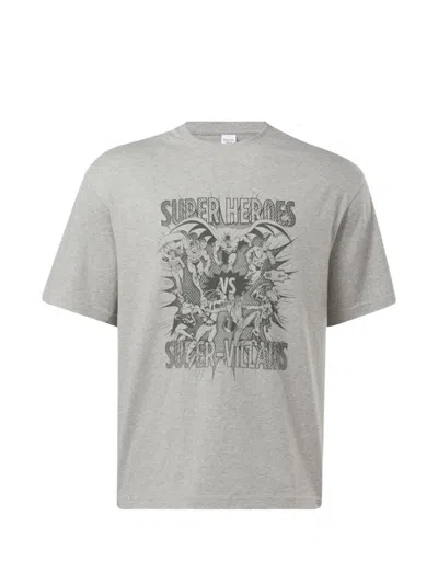 Reebok X Dc Printed T-shirt In Gray