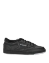 Reebok X Eames Office Woman Sneakers Black Size 6.5 Leather, Textile Fibers In Black