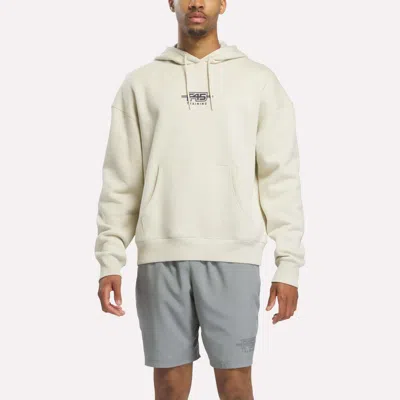 Reebok X F45 Training Relaxed Fleece Hoodie In White