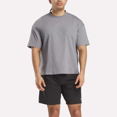 Reebok X F45 Training Tonal Graphic T-shirt In Gray