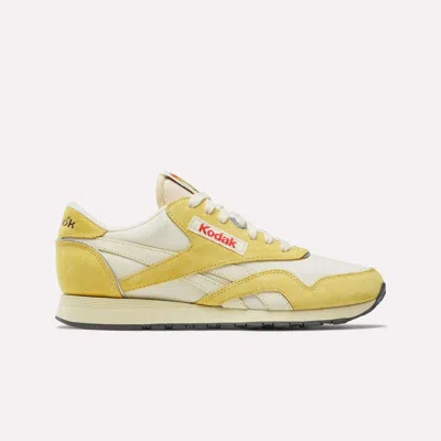 Reebok X Kodak Classic Nylon Shoes In Yellow