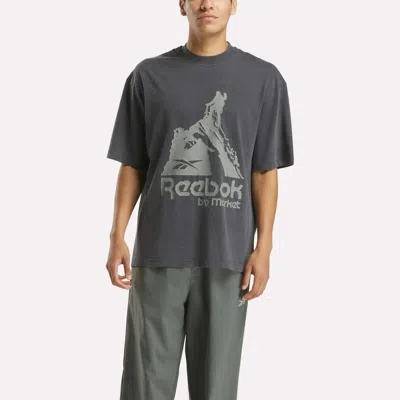 Reebok X Market Graphic T-shirt In Gray