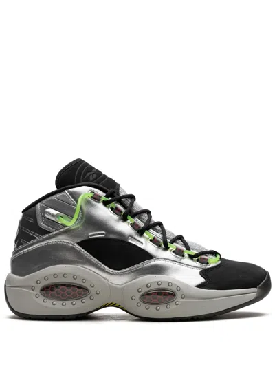 Reebok X Minions Question Mid "gru" Sneakers In Silver