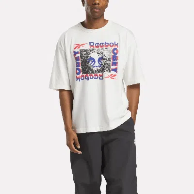 Reebok X Obey Graphic T-shirt In Gray