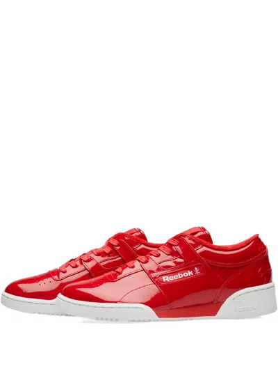 Reebok X Opening Ceremony Workout Patent Leather Sneakers In Red