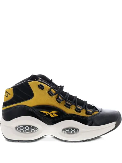 Reebok X Peanuts X Question Mid Boldly Sneakers In Black