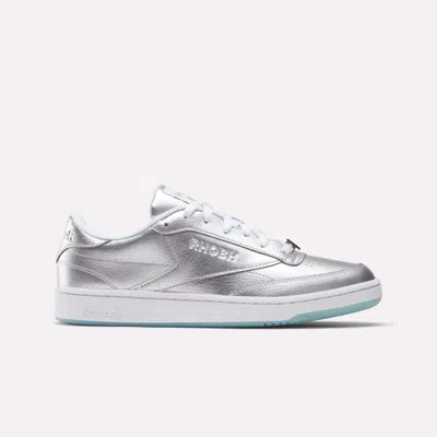 Reebok X Rhobh Club C 85 Shoes In Silver