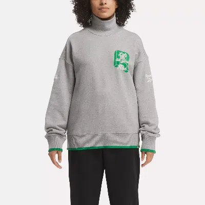 Reebok X Sports Illustrated Archive Crew Sweatshirt In Grey