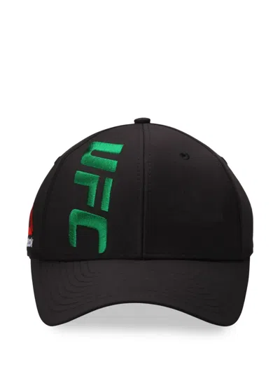 Reebok X Ufc Logo-embroidered Baseball Cap In Black