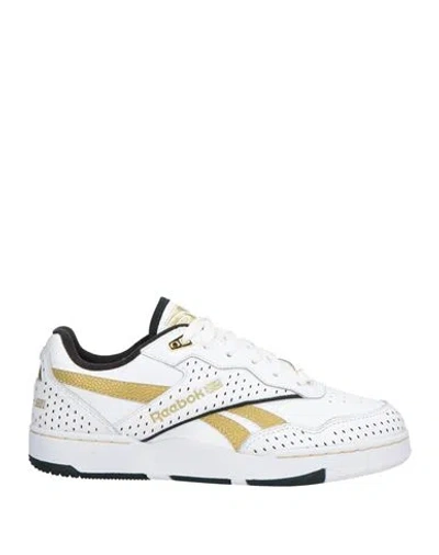 Reebok X Victor Solomon Man Sneakers White Size 9 Leather, Textile Fibers