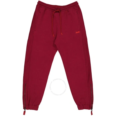 Reebok X Victoria Beckham Ladies Logo-embroidered Track Pants In Burgundy