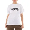 REEBOK REEBOK X VICTORIA BECKHAM LOGO T-SHIRT IN WHITE