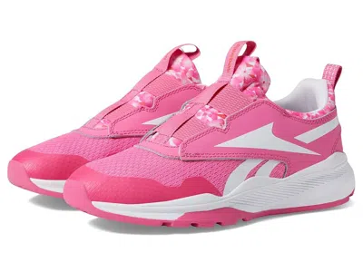 Reebok Xt Sprinter Slip (little Kid/big Kid) Girl's Shoes True Pink/white/pink Glow : 6 Big Kid M, Leather