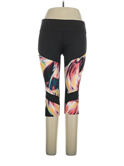 Pre-owned Reebok Yoga Pants In Black
