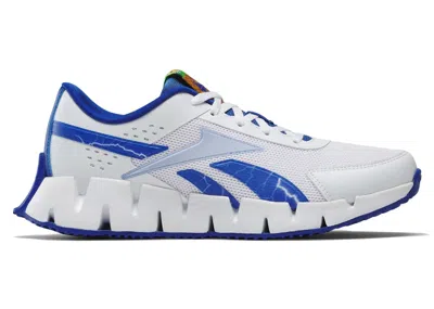 Pre-owned Reebok Zig Dynamica 2 Sonic The Hedgehog 3 Sonic Sneakers In White/blue