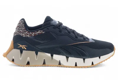 Pre-owned Reebok Zig Dynamica 4 Black (women's) Sneakers In Core Black/stucco/boulder Beige