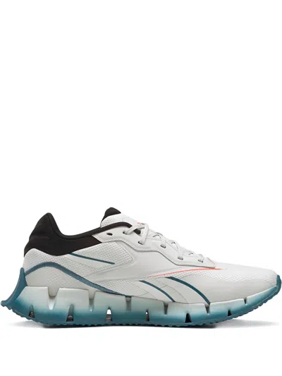Reebok Zig Dynamica 4 "pure Grey Orange Flared" Trainers In Gray