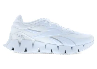Pre-owned Reebok Zig Dynamica 4 White (women's) Sneakers In Cloud White/silver Metallic