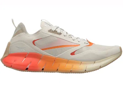Pre-owned Reebok Zig Kinetica Horizon (women's) Sneakers In Alabaster/utility Beige/carotene