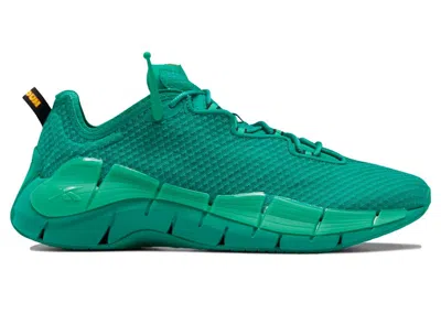 Pre-owned Reebok Zig Kinetica Ii The Flintstones The Great Gazoo Sneakers In Flora Green/big Green/black