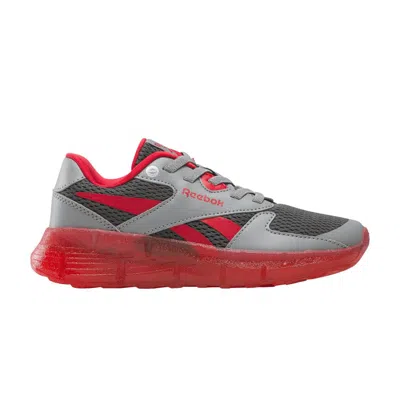 Pre-owned Reebok Zig N' Glow 2 Elastic Lace Little Kid 'grey Vector Red' | Kid's Size 12.5 In Gray