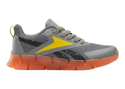 Pre-owned Reebok Zig 'n' Glow Blippi Sneakers In Grey/orange/yellow