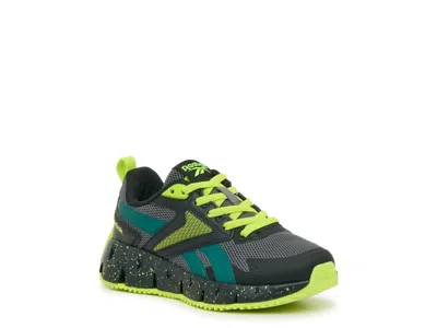 Reebok Zig Vector Slipon Sneaker Kids' In Black/grey/green