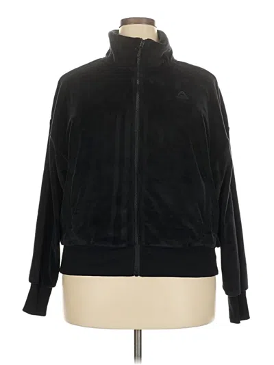 Pre-owned Reebok Zip Up Hoodie In Black