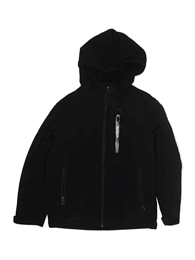 Pre-owned Reebok Kids' Zip Up Hoodie In Black